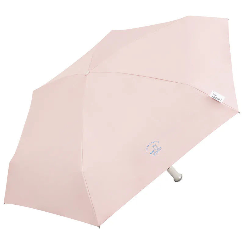 Airlight MINI CHECK｜180g 迷你五折口袋傘・隱藏式握把