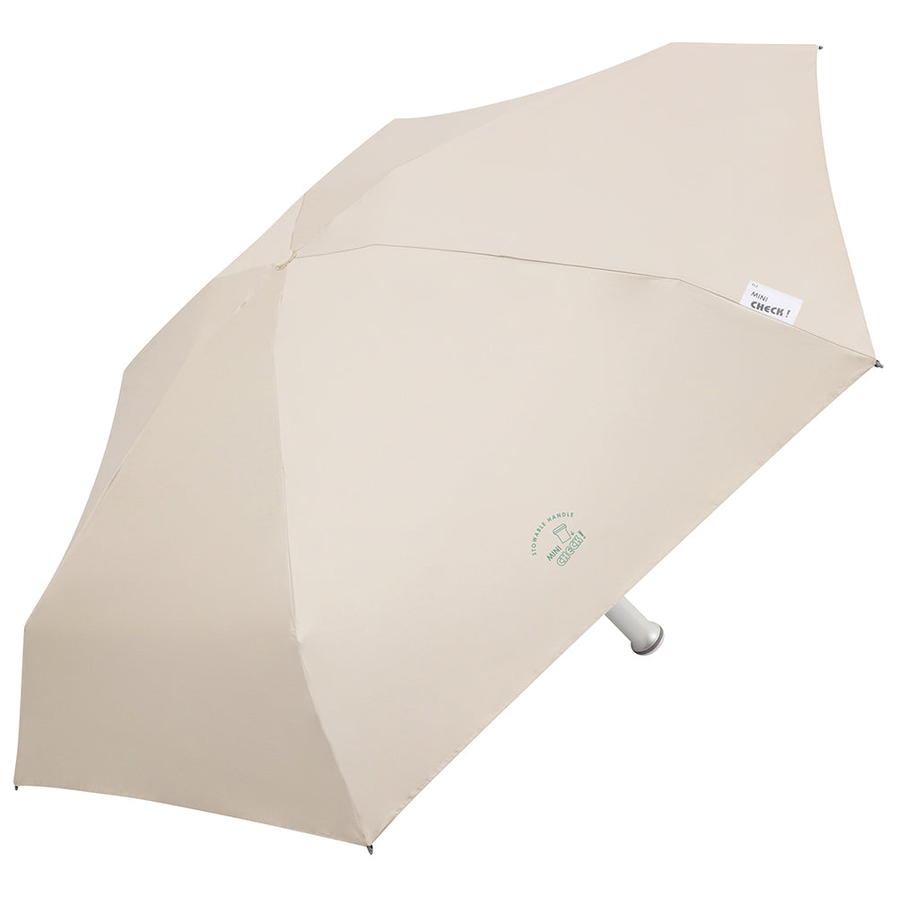 Airlight MINI CHECK｜180g 迷你五折口袋傘・隱藏式握把